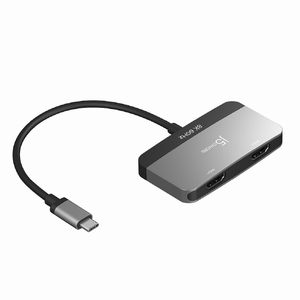 j5 create USB-C デュアルHDMIアダプター スペースグレー/ブラック JCA465-イメージ2