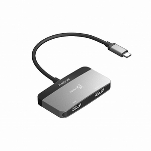 j5 create USB-C デュアルHDMIアダプター スペースグレー/ブラック JCA465-イメージ3
