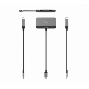 j5 create USB-C デュアルHDMIアダプター スペースグレー/ブラック JCA465-イメージ7