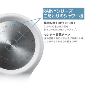 SANEI シャワーヘッド RAINYSTOP ホワイト NS313-80XA-WA2-イメージ5