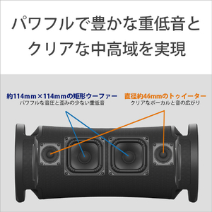 SONY ワイヤレスポータブルスピーカー ULT FIELD 7 ブラック SRS-ULT70-イメージ4