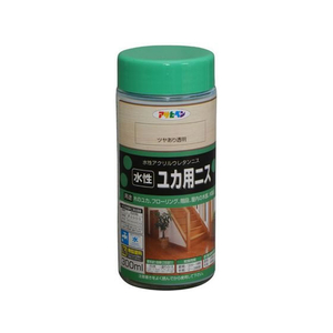 アサヒペン 水性ユカ用ニス 300ml ツヤあり透明 FC989PN-イメージ1