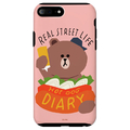 LINE FRIENDS iPhone 8 Plus/7 Plus用ケース テーマ ブラウン ホットドッグ KCL-DBH003