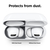 elago DUST GUARD for AirPods Pro Matte Space Grey EL_APPDGBSDT_GY-イメージ2