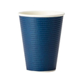 サンナップ エンボスカップ ダークブルー 340mL 25個 FC013ST-C3425EDBFS