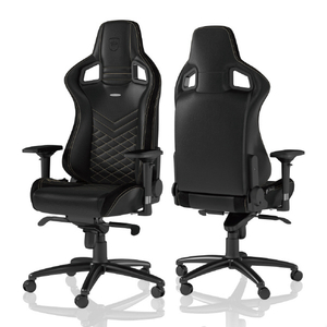 noblechairs ゲーミングチェア EPIC(エピック) ブラック/ゴールド NBL-PU-GOL-003-ED-イメージ1
