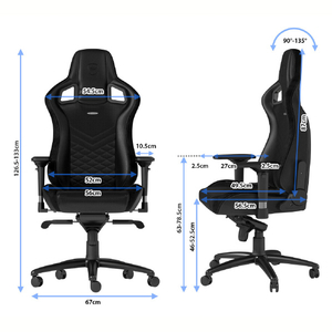 noblechairs ゲーミングチェア EPIC(エピック) ブラック/ゴールド NBL-PU-GOL-003-ED-イメージ8