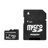 エディオンネットショップ I Oデータ Bms64g10 Microsdメモリーカード Sdカード変換アダプター付き Class 10対応 64gb 64gb