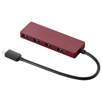エレコム USB Type-C接続USB3．1ハブ(4ポート・15cm) レッド U3HC-A429BXRD