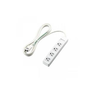 エレコム 3ピンプラグ対応タップ(マグネット付) ホワイト T-T1B-3425WH-イメージ1