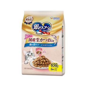 ユニ・チャーム 銀のスプーン 国産生かつおin 海の幸ブレンド 650g FCJ148J-イメージ1