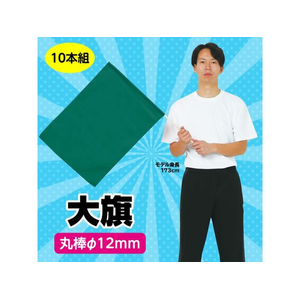 アーテック 大旗 φ12mm 緑 10本組 FCE422R-18415-イメージ2