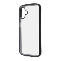 レイアウト Galaxy A25 5G用Like standard Puffull 耐衝撃 バンパー ハイブリッドケース ブラック RT-GA25CMD1/B