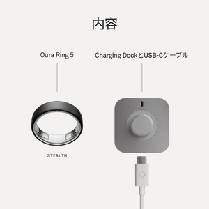 OURA Oura Ring 5(オーラリング 5) size11 ステルス JZ906162011-イメージ8