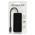 イツワ商事 Type-C(1ポート)/USB(3ポート)/HDMI(1ポート) ケーブル一体型Type-Cハブ ブラック MPH2101BK