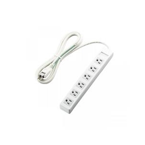 エレコム 3ピンプラグ対応タップ(マグネット付) ホワイト T-T1B-3625WH-イメージ1
