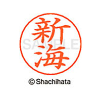 シヤチハタ ネームペン用ネーム シルバー 既製 新海 FC47062-X-GPS-1291