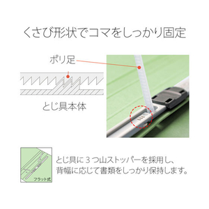 プラス フラットファイル ノンステッチ A4ヨコ グリーン 10冊 NO.022N FCJ306C-78276-イメージ7