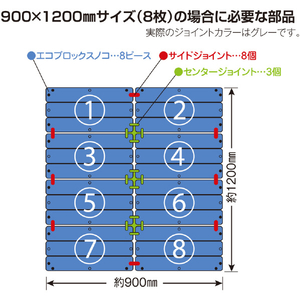 テラモト エコブロックスノコ　青 MR-095-010-3-イメージ6