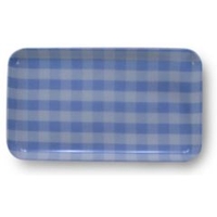 橋本達之助工芸 マグカップをのせたりペントレーにも！ミニトレー　チェックブルー ブルー ｶｽﾀ-ﾄﾚ-SSｶｸB
