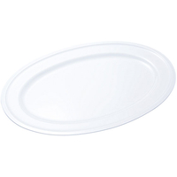 エンテック 小判皿20吋 白無地 FC73112-PW-11