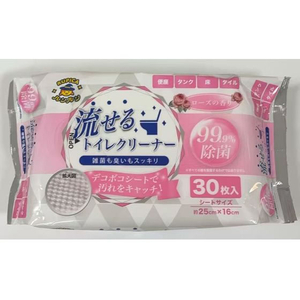ランディスミス RUPICAルンルン 流せるトイレクリーナー ローズ 30枚 FCF638M-RR-2-イメージ1