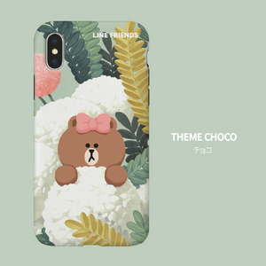 LINE FRIENDS iPhone SE3/SE2/8/7用LINE FRIENDSケース チョコ KCL-DCH002-イメージ11