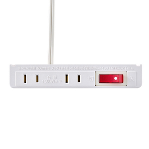 エルパ 家具用スイッチ付コンセント2個口 ホワイト FO-22S(W)-イメージ2