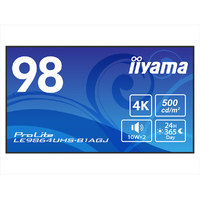 マウスコンピューター 98型4K VA方式デジタルサイネージディスプレイ iiyama ブラック LE9864UHS-B1AGJ