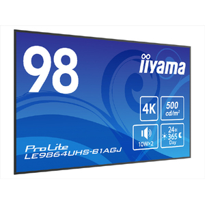 マウスコンピューター 98型4K VA方式デジタルサイネージディスプレイ iiyama ブラック LE9864UHS-B1AGJ-イメージ2