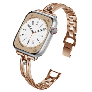 ラスタバナナ Apple Watch Ultra/Series 8/7/6/5/4/3/SE(第2世代)/SE [49/45/44/42mm]用ステンレスバンドSlim ローズゴールド RBAWST7467RG-イメージ1