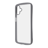 レイアウト Galaxy A25 5G用Like standard Puffull 耐衝撃 バンパー ハイブリッドケース グレー RT-GA25CMD1/GR