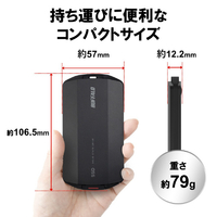 バッファロー SSD-PHP2.0U3-BA PC対応 USB3．2(Gen2)対応 高速モデル