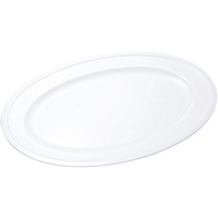 エンテック 小判皿22吋 白無地 FC73113-PW-12