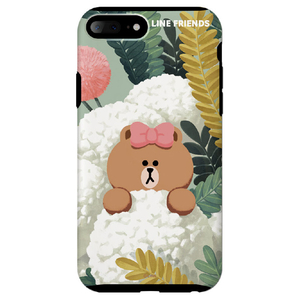 LINE FRIENDS iPhone 8 Plus/7 Plus用ケース テーマ チョコ KCL-DCH003-イメージ1