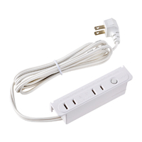 エルパ 家具用ブレーカー付コンセント2個口 ホワイト FO-22B(W)