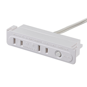 エルパ 家具用ブレーカー付コンセント2個口 ホワイト FO-22B(W)-イメージ4