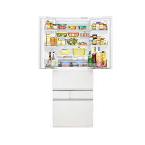 東芝 【フレンチドア】643L 6ドア 冷凍冷蔵庫 VEGETA フロストホワイト GR-A640XFS(TW)-イメージ3