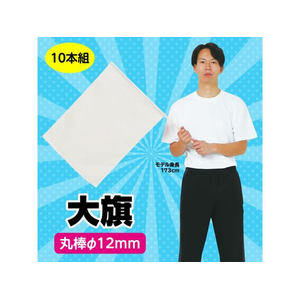 アーテック 大旗 φ12mm 白 10本組 FCE423R-18416-イメージ2