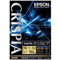 エプソン L判 写真用紙 高光沢 100枚入り CRISPIA KL100SCKR