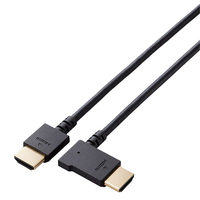 エレコム HIGH SPEED HDMIケーブル(L字コネクター/左向き) 2．0m ブラック CAC-HD14EYL20BK