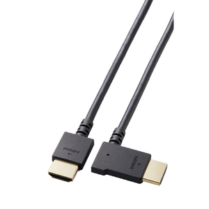 エレコム HIGH SPEED HDMIケーブル(L字コネクター/左向き) 2．0m ブラック CAC-HD14EYL20BK-イメージ9