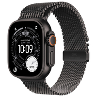 Apple Apple Watch Ultra 3(GPS + Cellularモデル)- 49mm Apple Watch Ultra 3 ブラックチタニウムケースとブラックチタニウムミラネーゼループ - M MF1Q4J/A