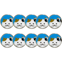 タバタ マグネットマーカー ネコ 10個 FCE423S-GV8021