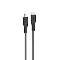 JTT hoco X67 nanoシリコンケーブル PD20W Type-C to iOS(1．0m) ブラック X67-NANOSTL-BK