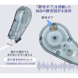 プラス 修正テープ ホワイパークワイエット 本体 5mm ネイビー FCG252Z-WH-2105/52-841-イメージ4