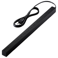 エレコム USB付き電源タップ(10個口・4ポート・2．5m) ブラック ECT1925BK