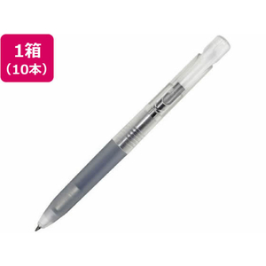 ゼブラ エマルジョンボールペン ブレン 0.5mm 透明軸 黒 10本 FC401RK-BAS88-C-イメージ1