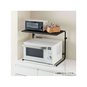 伸晃 レンジ上ラック 高さ 幅 伸縮タイプ ブラック FCE164T-RUR-THBK-イメージ2