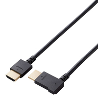 エレコム HIGH SPEED HDMIケーブル(L字コネクター/右向き) 1．0m ブラック CAC-HD14EYR10BK